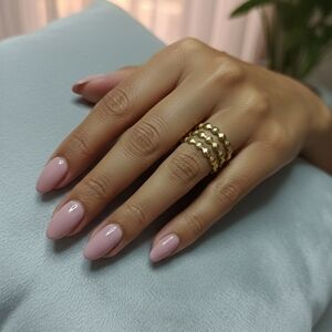 Stainless Steel Gold Ring